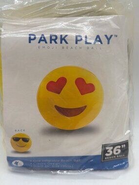 Park Play Emoji Beach Ball 36" Inflatable Giant Classic Design